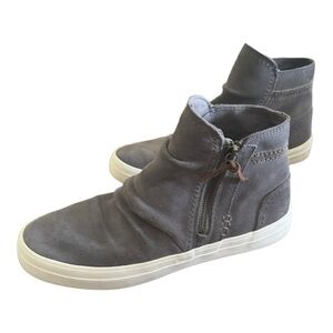 Sperry Women's Crest Lug Zone Suede Gray Boots Sz 8M